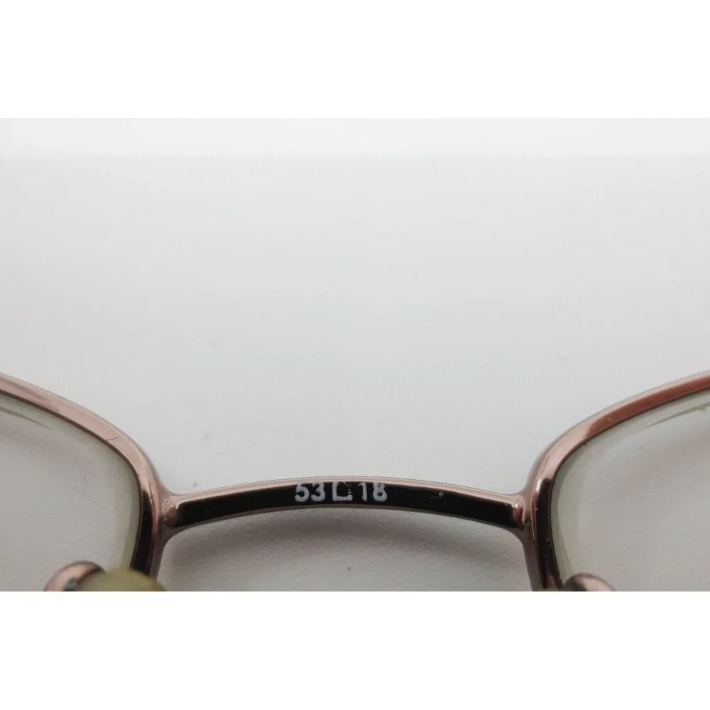 WM9010 BR Bronze Oval Metal Eyeglass Frames 53-18-135 Brown Tortoise Tips